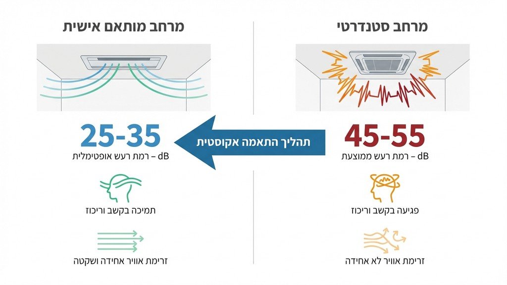 מערכת אוורור מקצועית המשתלבת באופן נסתר בעיצוב קליניקה