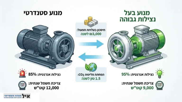 מנוע מפוח תעשייתי מתקדם וחסכוני בחשמל